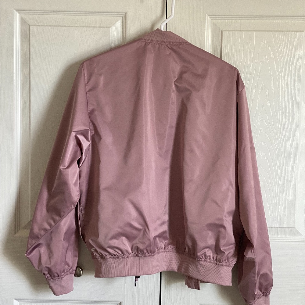 Fabletics Eva Reversible Bomber Jacket Shine Soft… - image 3